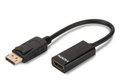 Obrázok pre výrobcu Digitus DisplayPort adapter cable, DP - HDMI type A M/F, 0.15m,w/interlock, DP 1.1a compatible, CE, bl