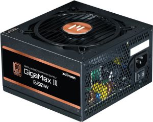 Obrázok pre výrobcu Zalman zdroj Gigamax III ZM650-GV3 / 650W / ATX3.0 / active PFC / semimodulární / 80 Plus bronze