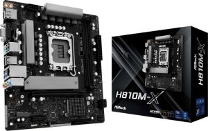 Obrázok pre výrobcu ASRock H810M-X / Intel H810 / LGA1851 / 2x DDR5 / M.2 / VGA / HDMI / DP / mATX