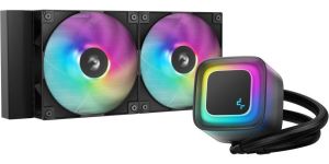 Obrázok pre výrobcu DEEPCOOL vodní chladič LE240 V2 / 2x120 PWM ARGB fan / displej / černý