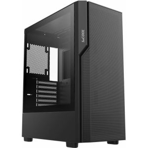 Obrázok pre výrobcu 1stCOOL skříň GAMER 5, Mid tower, AU, USB 3.0, USB-C, bez zdroje, černá