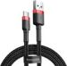 Obrázok pre výrobcu Baseus CATKLF-B91 Cafule Kabel USB-C 3A 1m Red/Black