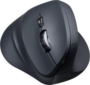 Obrázok pre výrobcu Myš bezdrôtová, Powerton SHARK, čierna, optická, 1600DPI