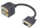Obrázok pre výrobcu Gembird adaptér VGA (M) -> 2x VGA (F), 20cm