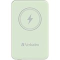 Obrázok pre výrobcu Verbatim power banka s bezdrôtovým nabíjaním, 5V, nabíjanie telefónu, 5000mAh, magnetické pripevnenie, zelená