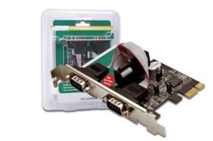 Obrázok pre výrobcu Digitus Adaptér PCI Express x1 2xseriový port, +low profile