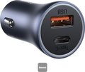 Obrázok pre výrobcu Baseus rychlonabíječka do auta Golden Contractor Pro Dual USB+USB-C 40W tmavě šedá