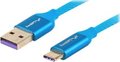 Obrázok pre výrobcu LANBERG CA-USBO-22CU-0005-BL cable Premium Quck Charge 3.0 USB-C M A M 0.5m Blue