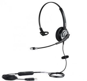 Obrázok pre výrobcu WELL Mairdi MRD-805 USB, náhlavka jednoušní (USB s ovládáním hlasitosti)