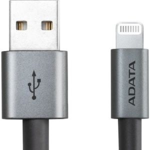 Obrázok pre výrobcu ADATA Sync & Charge Lightning kabel - USB A 2.0, 100cm, hliníková, titan, MFI cert.