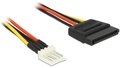 Obrázok pre výrobcu Delock napájecí kabel SATA 15 pin samec > 4 pin floppy samec 15cm