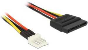 Obrázok pre výrobcu Delock napájecí kabel SATA 15 pin samec > 4 pin floppy samec 15cm