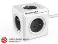 Obrázok pre výrobcu Sieťový kábel 230V predlžovací, CEE7 (vidlica)-POWERCUBE, 1.5m, EXTENDED, šedý, POWERCUBE, 5 zásuvek, dětské pojistka