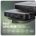 Obrázok pre výrobcu AXAGON HMC-UFO, USB 10Gbps hub, 2x USB-A, USB-C, HDMI 4k/60, RJ-45, M.2 slot, SD/mSD, audio, PD