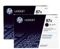 Obrázok pre výrobcu HP 87X 2-pack High Yield Black Original LaserJet Toner Cartridges (CF287XD)