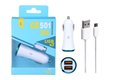 Obrázok pre výrobcu Aligator Nabíječka do auta PLUS CS501 s microUSB kabelem, 2x USB výstup, modrá