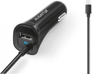 Obrázok pre výrobcu Aligator nab. do auta 2xUSB výstupem 2,4A, černá