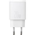 Obrázok pre výrobcu Baseus CCXJ-B02 Compact Quick Nabíječka USB/USB-C 20W White