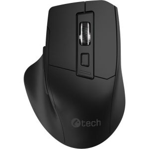 Obrázok pre výrobcu Myš C-TECH Ergo WLM-05, bezdrôtová, 1600DPI, 6 tlačidiel, USB nano receiver, čierna