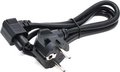 Obrázok pre výrobcu Kabel C-TECH síťový 1,8m VDE 220/230V napájecí notebook 3pin Schuko, lomený