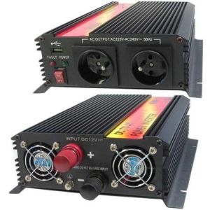Obrázok pre výrobcu Měnič napětí Carspa CAR1.6KU-12, 12V/230V+USB 1600W modifikovaná sinus
