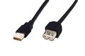 Obrázok pre výrobcu Digitus USB kabel prodlužovací A-A, 2xstíněný, měď, 5m, černý