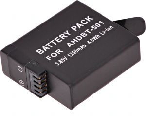 Obrázok pre výrobcu Baterie T6 power GoPro Hero5, Hero6 Black, AHDBT-501, AABAT-001, 601-10197-000, 1250mAh, 4,8Wh