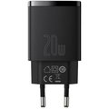 Obrázok pre výrobcu Baseus CCXJ-B01 Compact Quick Nabíječka USB/USB-C 20W Black