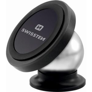 Obrázok pre výrobcu Magnetický držiak mobilu(GPS) Swissten do auta, čierny, plast, kĺbový, čierna, mobil