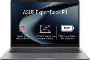 Obrázok pre výrobcu ASUS ExpertBook P3 PM3606CKA-PLR732X /AI7-350/16" 2560x1600/32GB/1TB/AMD int/W11P/Gray/3R On-Site