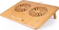 Obrázok pre výrobcu C-TECH Chladící podložka pro ntb Bamboo, 15,6", 2x 140mm, 2x USB, regulace otáček, bambusová