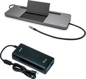 Obrázok pre výrobcu i-tec USB-C Metal Ergonomic 4K 3x Display Docking Station with Power Delivery 85W + i-tec Universal