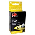 Obrázok pre výrobcu UPrint kompatibil ink s PG40, black, 25ml, C-40B, pre Canon iP1600, 2200, MP150, 170, 450