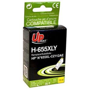 Obrázok pre výrobcu UPrint kompatibil ink s CZ112AE, HP 655, yellow, 750str., 12ml, pre HP Deskjet Ink Advantage 3525, 5525, 6525, 4615 e-AiO