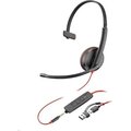 Obrázok pre výrobcu Poly Blackwire 3215 náhlavní souprava, 3.5 mm jack + USB-C/A adaptér, mono (bulk)