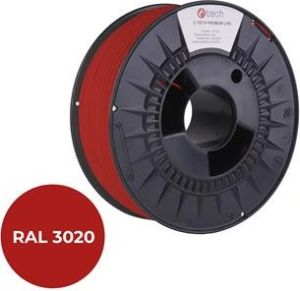 Obrázok pre výrobcu C-TECH tisková struna PREMIUM LINE ( filament ) , PLA, dopravní červená, RAL3020, 1,75mm, 1kg