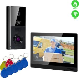 Obrázok pre výrobcu EVOLVEO DoorPhone AHD10, Sada domácího WiFi videotelefonu s ovládáním dveří a RFID, černý 10" monito
