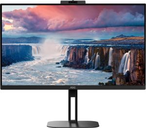 Obrázok pre výrobcu AOC LCD Q27V5CW/BK 27" IPS/2560x1440@75Hz/1ms/300cd/ 20mil:1/HDMI/DP/4xUSB/USB-C/ Webcam/Repro/Pivot/VESA