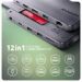 Obrázok pre výrobcu AXAGON HMC-12GM2, USB 10Gbps hub, 3x USB-A, USB-C, HDMI, DP, RJ-45 GLAN, M.2, SD/mSD, audio, PD