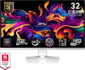 Obrázok pre výrobcu MSI MPG 321URXW 31,5"/QD-OLED/4K UHD/ 240Hz/0,03ms/Bílá/3R