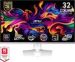 Obrázok pre výrobcu MSI MPG 321URXW 31,5"/QD-OLED/4K UHD/ 240Hz/0,03ms/Bílá/3R