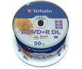 Obrázok pre výrobcu Verbatim DVD+R DL [ Spindle 50 | 8.5GB | 8x | WIDE PRINTABLE SURFACE ]