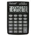Obrázok pre výrobcu Kalkulačka Rebell, RE-HC108 BX, čierna, vrecková, osemmiestna
