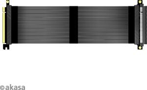 Obrázok pre výrobcu AKASA kabel RISER BLACK X2 Premium PCIe 3.0 x 16 Riser, 30cm