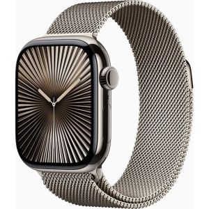 Obrázok pre výrobcu Apple Watch Series 10 GPS + Cellular 46mm Natural Titanium Case with Natural Milanese Loop - S/M