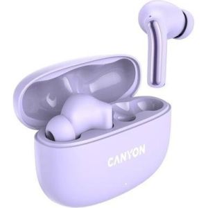 Obrázok pre výrobcu Canyon TWS-9, OnGo 9, True Wireless Stereo BT 5.4 slúchadlá do uší, 6 + 24h výdrž, nabíjacia stanica v kazete, fialové