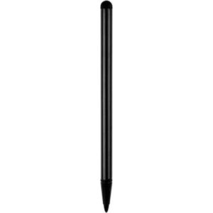 Obrázok pre výrobcu Dotykové pero 2v1 (stylus a presné ukazovátko), kapacitné, kov, čierne, pre iPad a tablet