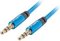 Obrázok pre výrobcu LANBERG Minijack 3.5mm M / M 3 PIN kabel 2m, modrý