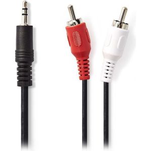 Obrázok pre výrobcu NEDIS jack/ zástrčka 3,5 mm - 2x zástrčka RCA/ černý/ 3m