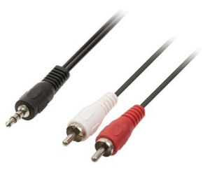 Obrázok pre výrobcu Valueline VLAP22200B15 - Stereo Audio Kabel 3.5mm zástrčka - 2x CINCH zástrčka 1.50 m, černá